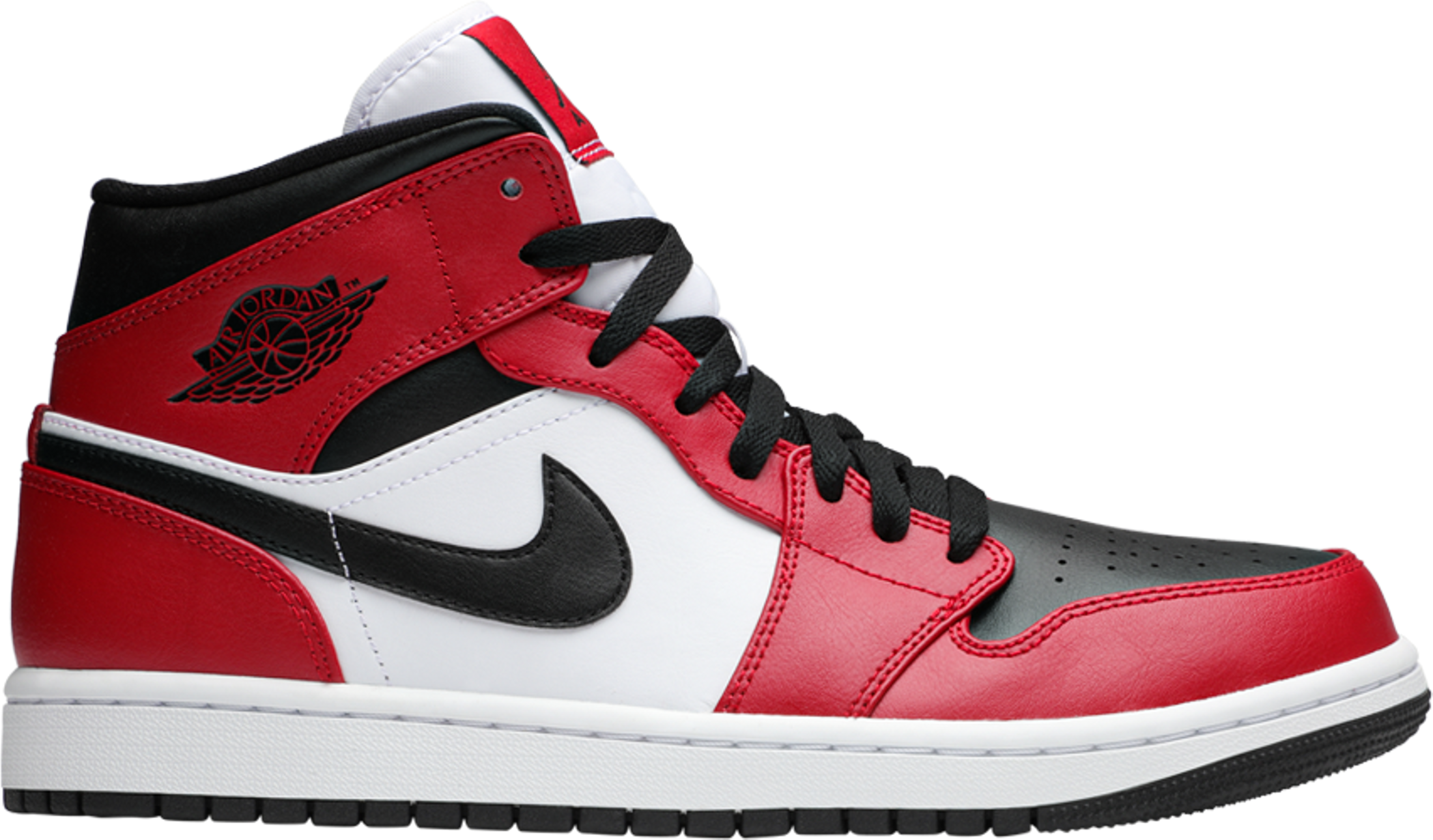 Air Jordan 1 Mid Chicago Black Toe 554724 069 Urban Necessities