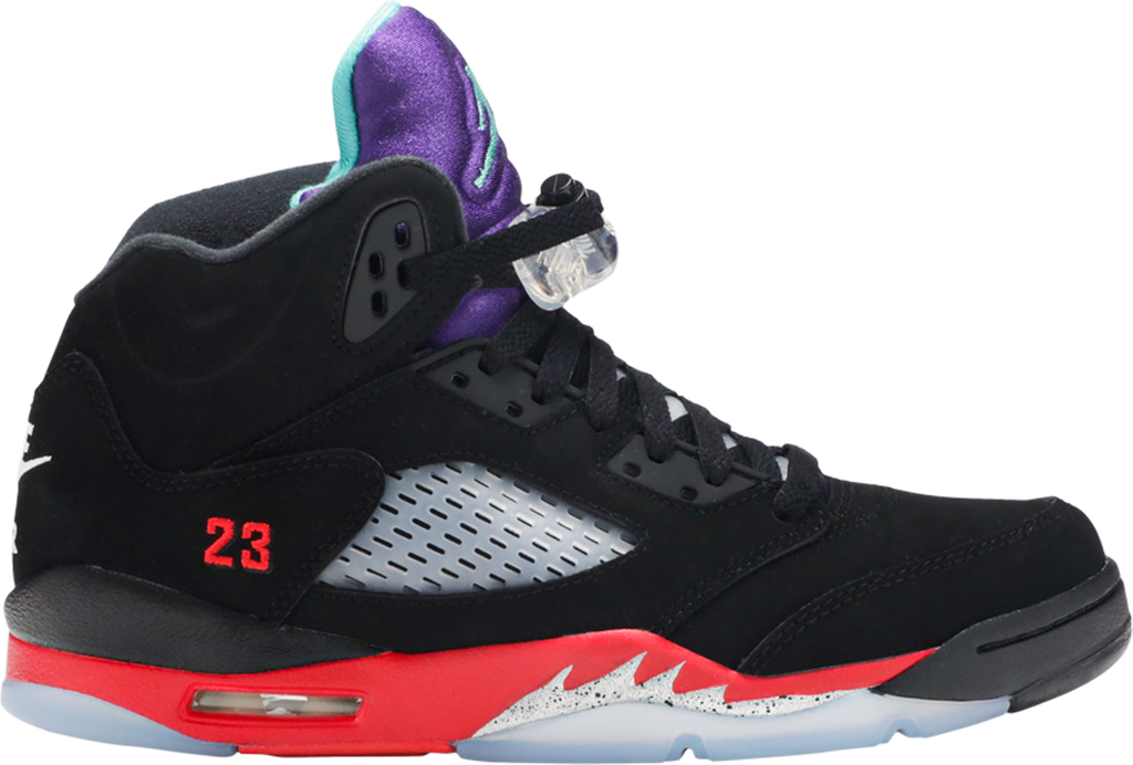 Nike jordan 5 flight top 3 rosse