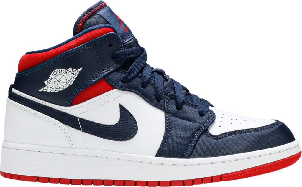 Air Jordan 1 Mid GS 'USA Olympic' - BQ6931 104