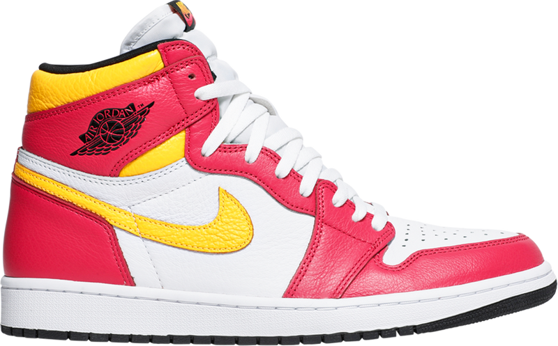 Purple red and yellow jordans sales