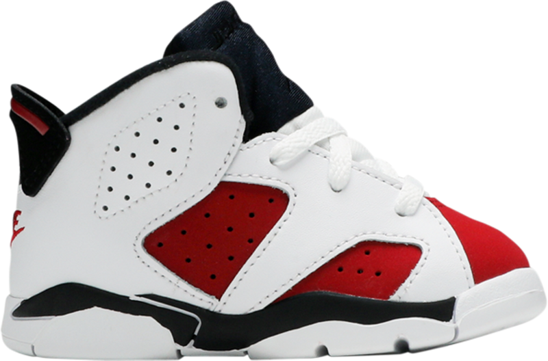 Air Jordan 6 Retro Toddler Size 'Carmine' 2021 - 384667 106