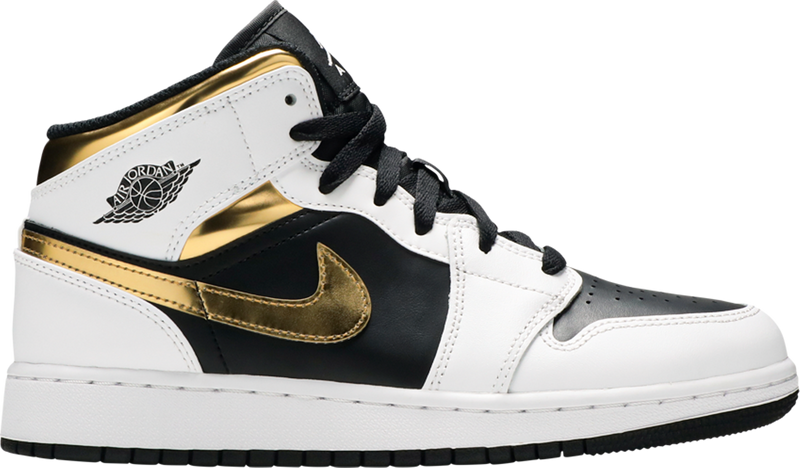 Air Jordan 1 Mid GS 'White Gold' - 554725 190