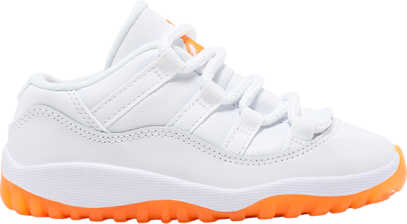Orange and hot sale white jordans 11