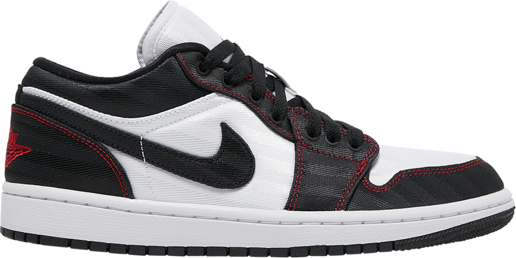 Wmns Air Jordan 1 Low SE Utility 'White Black Red' - DD9337 106