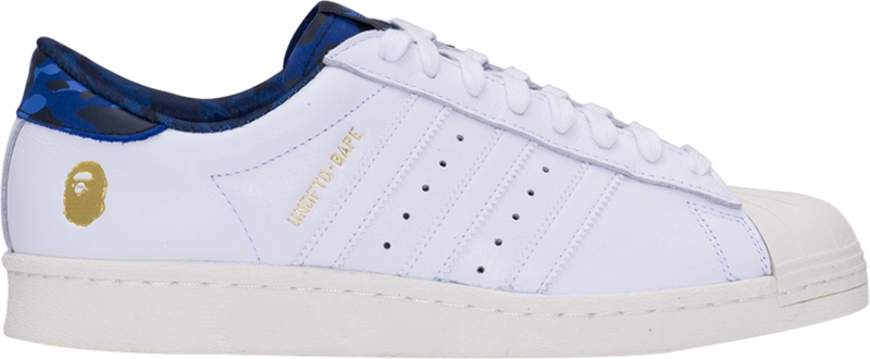 Undefeated x A Bathing Ape x Superstars 80v White Blue B34292 Urban Necessities