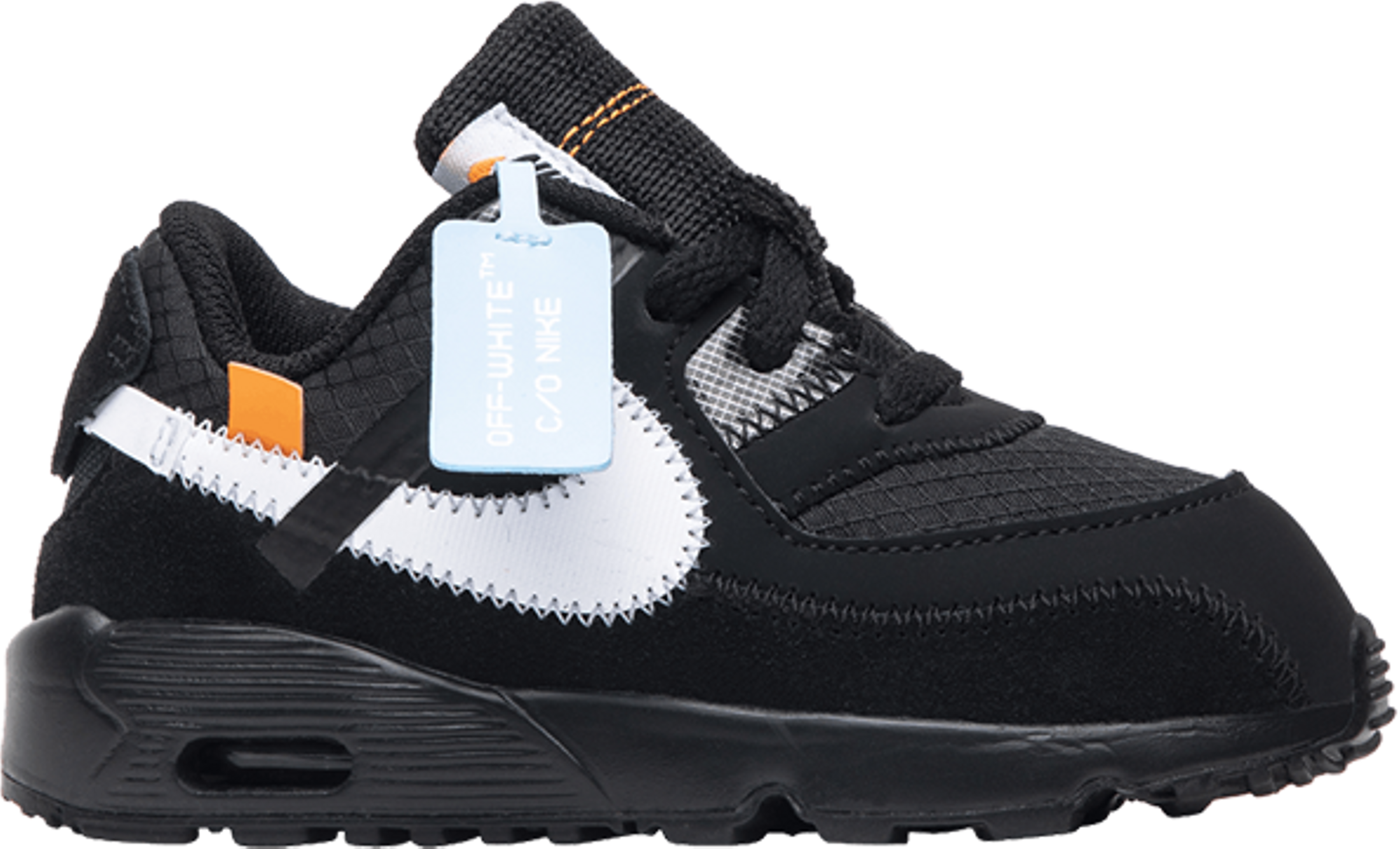 OFF WHITE x Air Max 90 Toddler Size Black BV0852 001