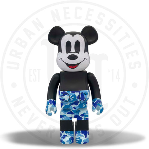 Bearbrick BAPE Mickey Mouse 1000% Black/Blue Camo – Urban 