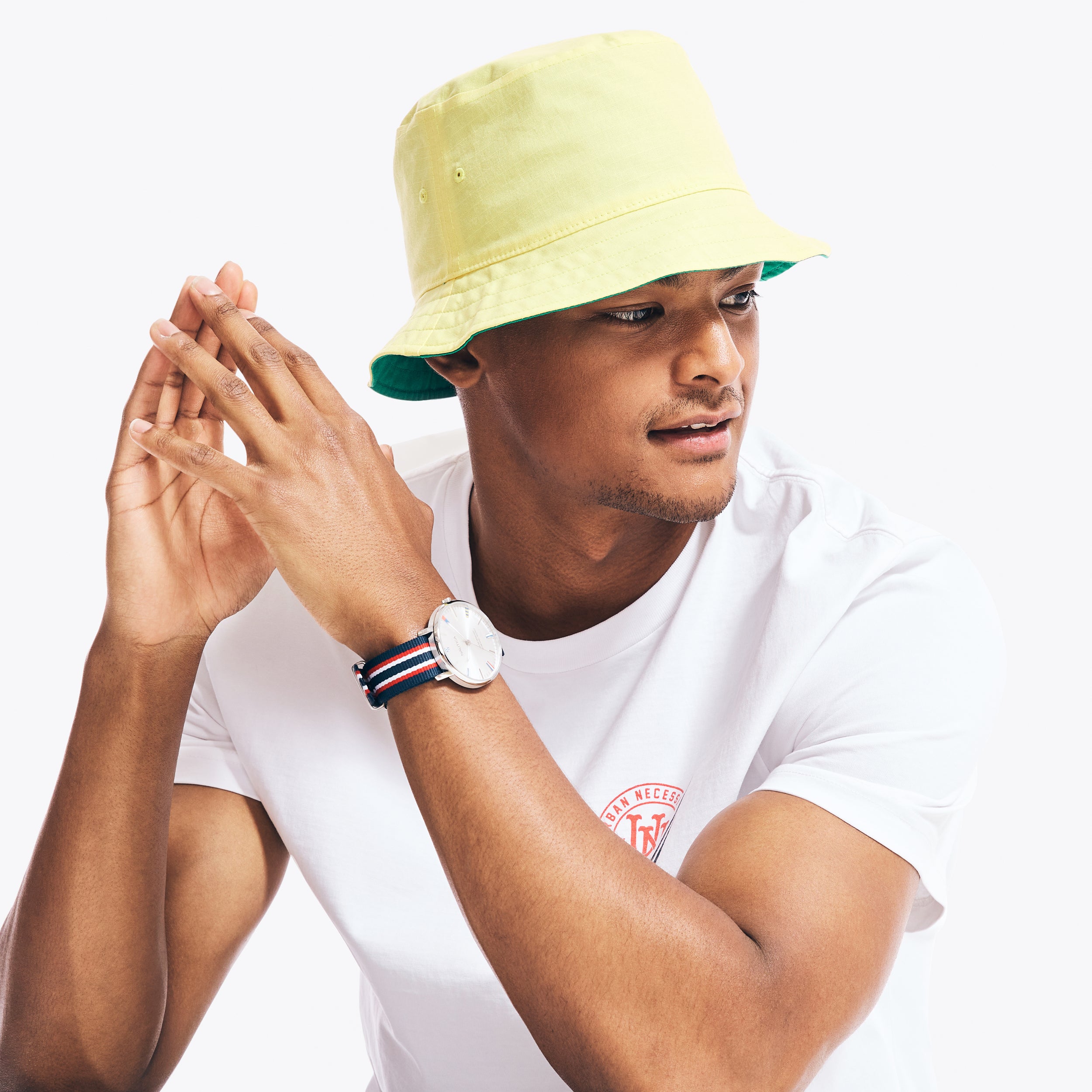 ★BTS 着用 BRAND★NAUTICA★REVERSIBLE BUCKET HAT 012 REVERSIBLE BUCKET HAT | Nautica