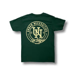 UN Stamp Las Vegas T-Shirt - Forest Green & Cream