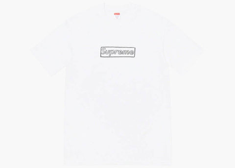 Supreme KAWS Chalk Logo Tee White – Urban Necessities