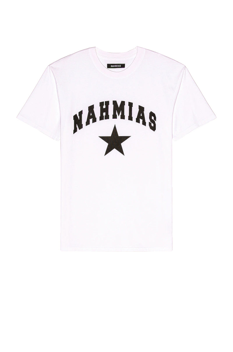 NAHMIAS Star T-Shirt - White/Black