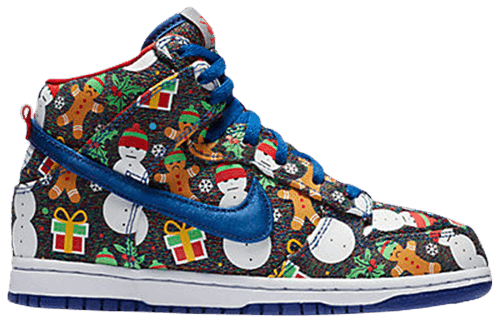 Concepts x SB Dunk High Pre-School 'Ugly Christmas Sweater' 2017 - AO1557 446