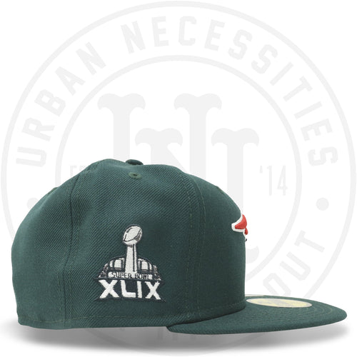New Era 59FIFTY - New England Patriots "Super Bowl XLIX" Dark Green-Urban Necessities