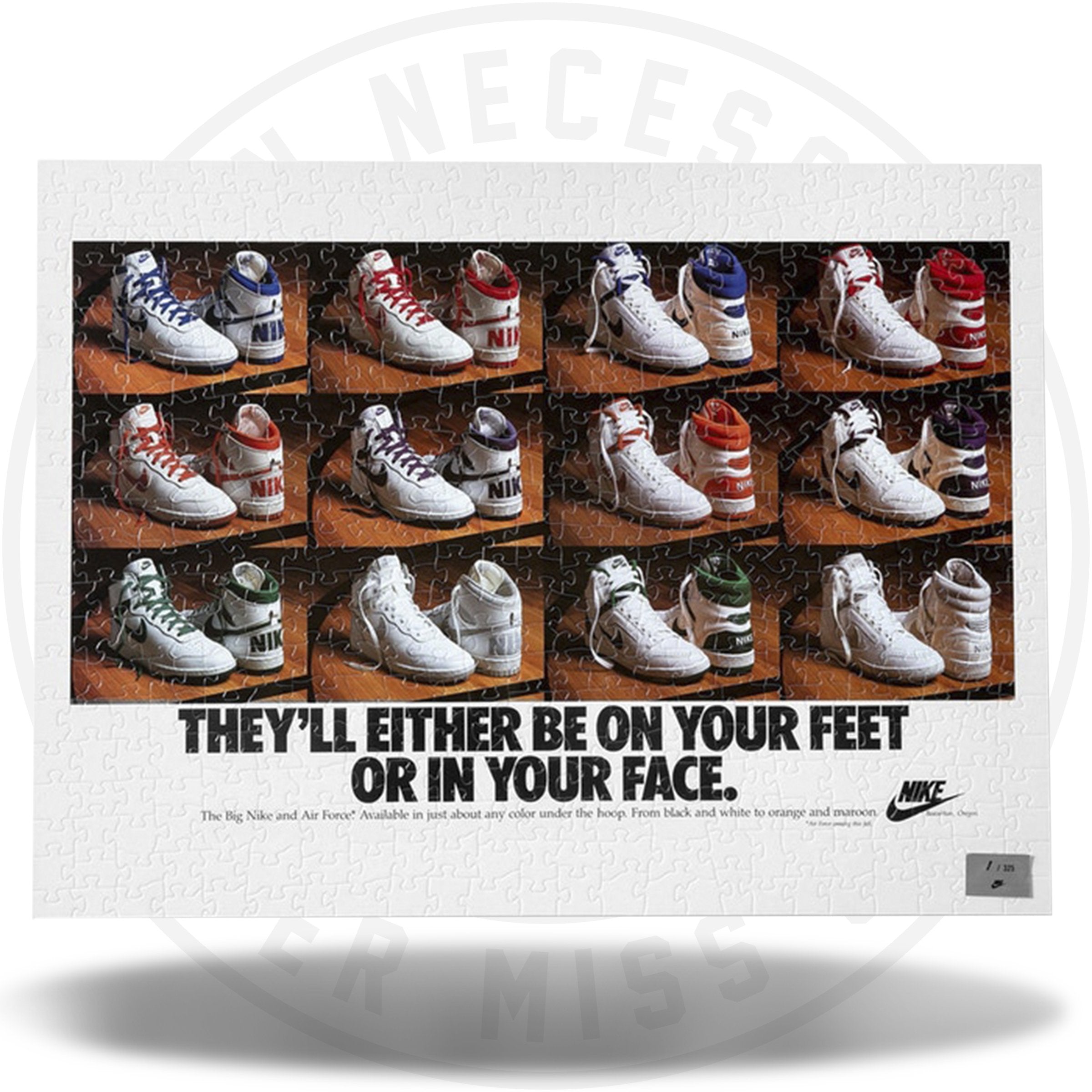 Nike Vintage Ad 1986 On Your Feet Or On Your Face Puzzle – Urban