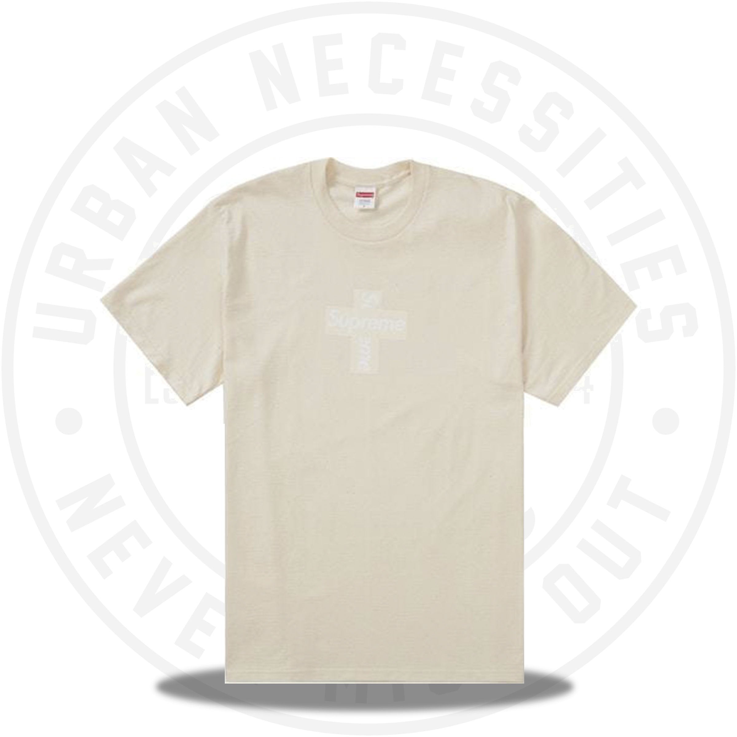 Supreme cross boxlogo tee white LARGETシャツ/カットソー(半袖/袖なし)