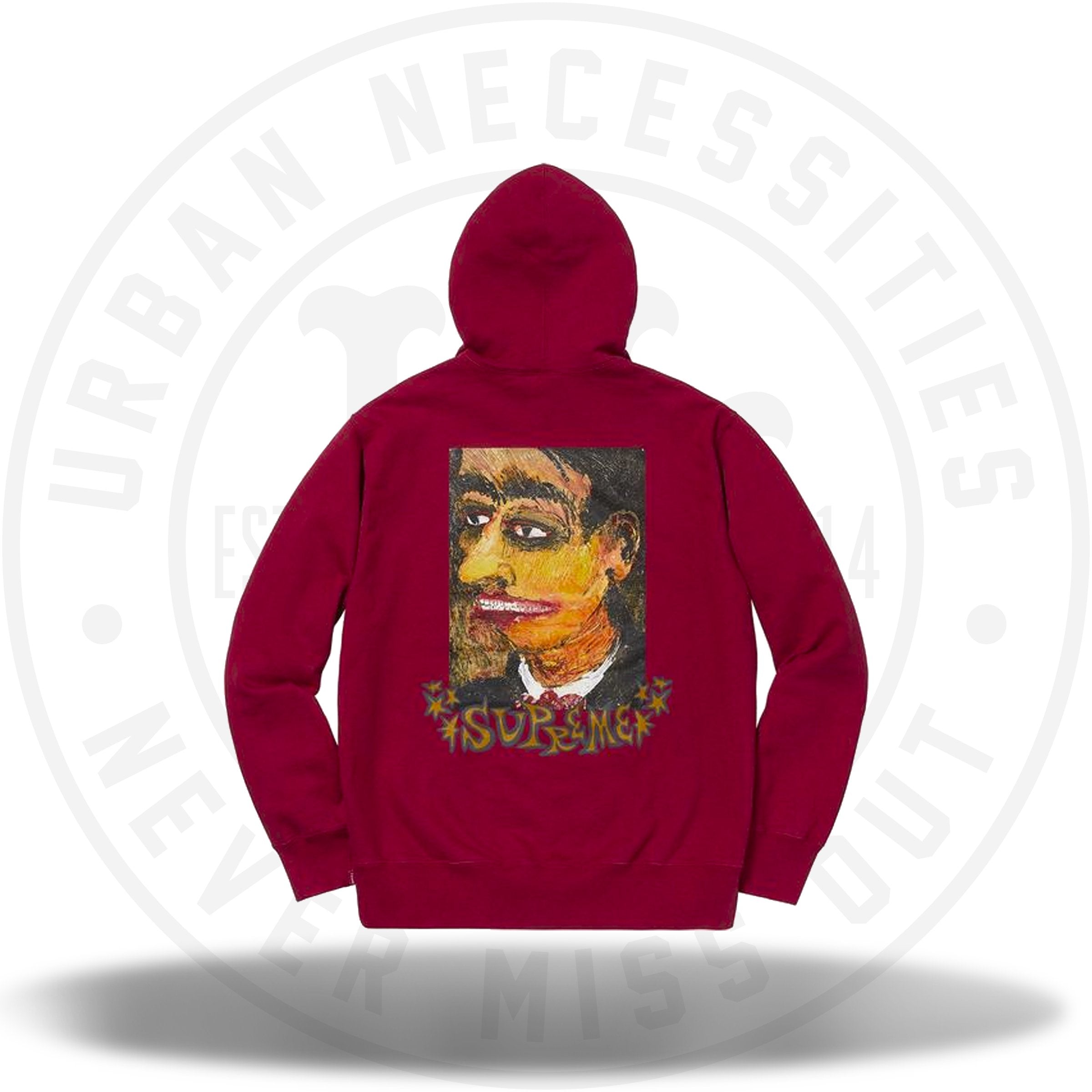 Supreme Portrait Hooded Sweatshirt Cardinal