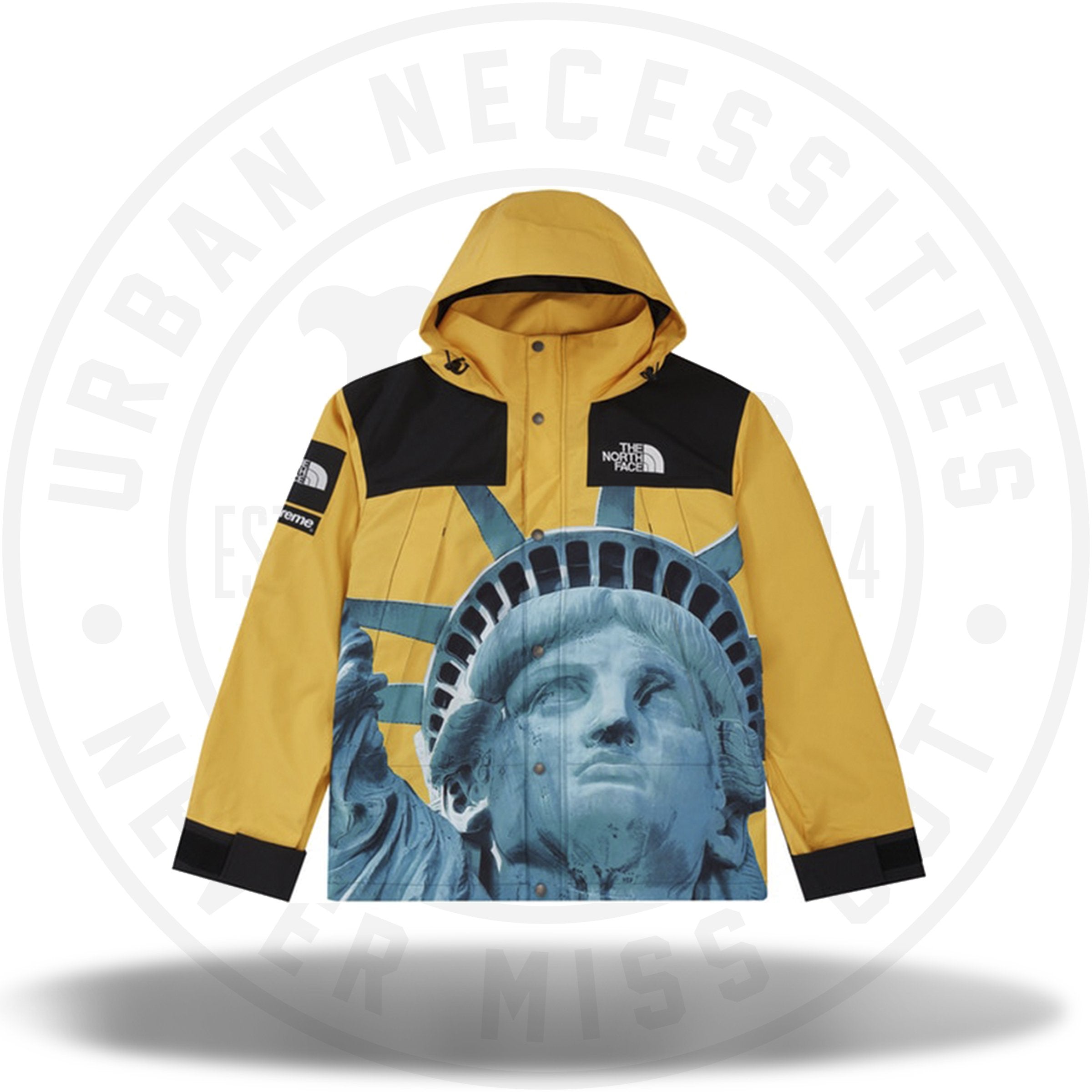 The north face supreme best sale jacket yellow