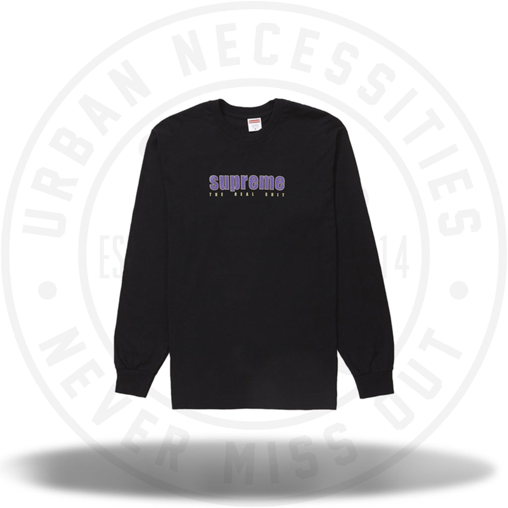 Supreme The Real Shit L/S Tee Black SS19