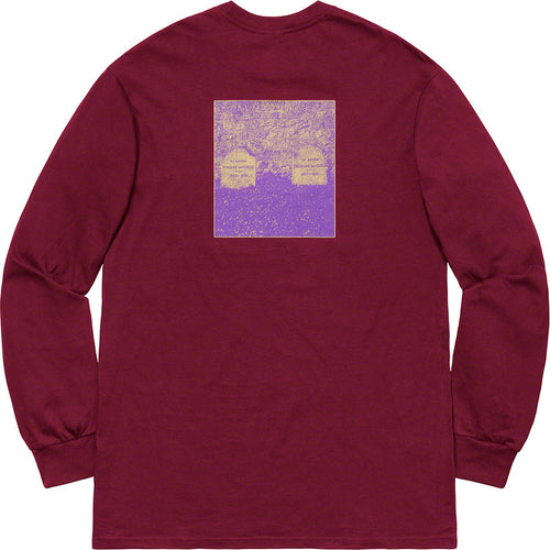 Supreme The Real Shit L/S Tee Burgundy SS19-Urban Necessities