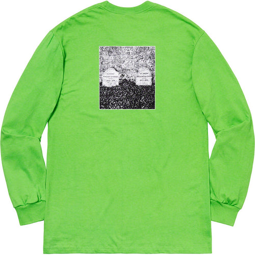 Supreme The Real Shit L/S Tee Green SS19-Erlebniswelt-fliegenfischenShops