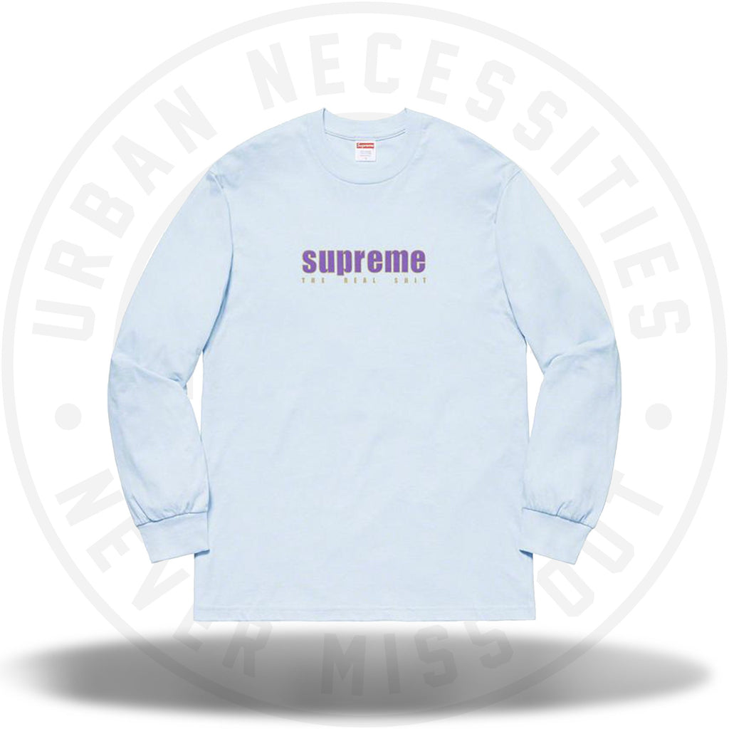 Supreme The Real Shit L/S Tee White SS19